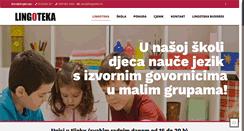 Desktop Screenshot of lingoteka.hr